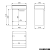 Elita Tiny Set szafka z umywalką komplet 45x61x30cm czarny mat 168300